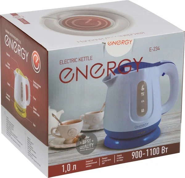 5. Чайник ENERGY E-234 1,0л, синий