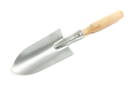 Совок посадочный большой с деревянной. ручкой 0,8мм