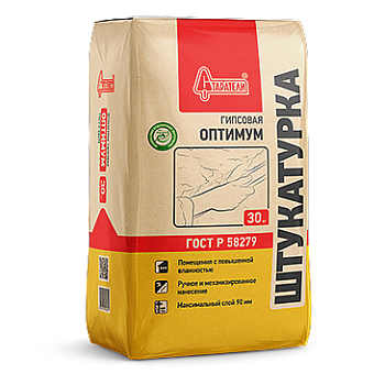 Штукатурка гипсовая Оптимум 30кг (Старатели)/49