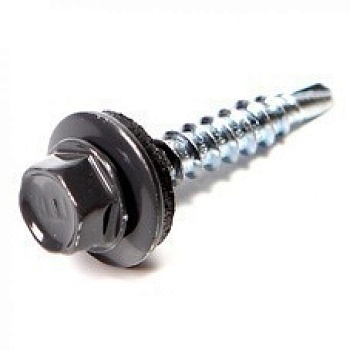 Саморез кровельный 4,8х29 RAL7024 (уп.50 шт)