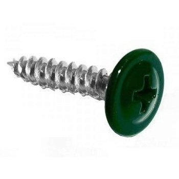 Саморез прессшайба острый 4,2х25 RAL6005(1кг - 450шт)