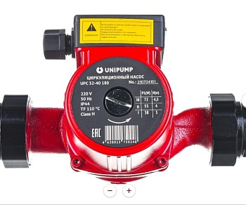 Насос циркуляционный Unipump UРC 32/40 гайки 1 1/4" (4м, 3м3/ч, 62В)