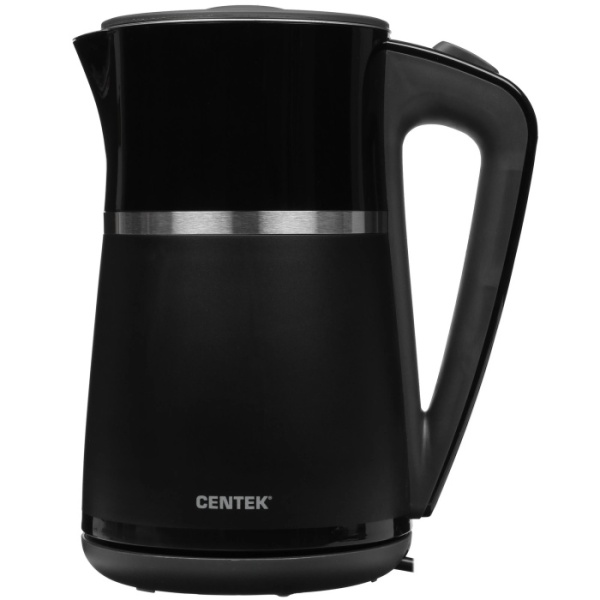 1. Чайник  CT-0028 BLACK металл 1.7л, 2200W, бесшовная колба, двойные стенки