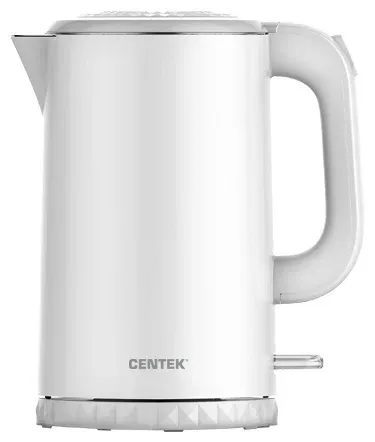 1. Чайник Centek CT-0020 металл 1.7л, 2200W, бесшовная колба, двойные стенки
